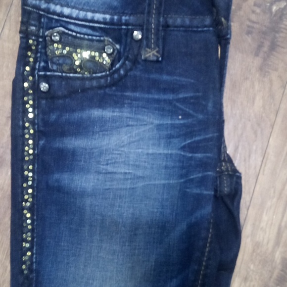 Rock Revival Jeans Women's Jacklyn Skinny 26 Embellished Shimmer  NWOT DEFECT - Picture 7 of 10